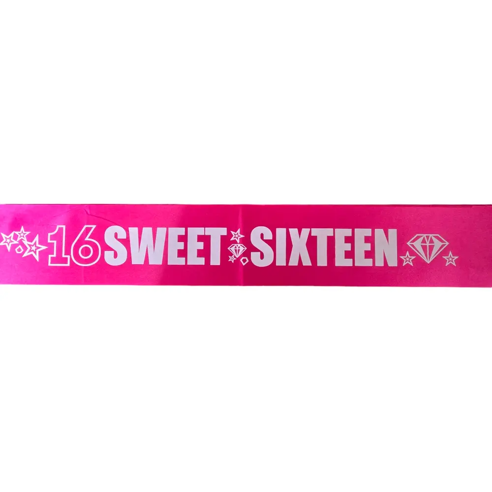 Roze Sweet 16 Sjerp – Het Must-Have Accessoire voor Jouw Verjaardagsfeest!