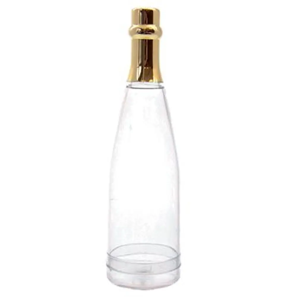 Plexi Champagneflesje zelf te vullen met gouden dop!