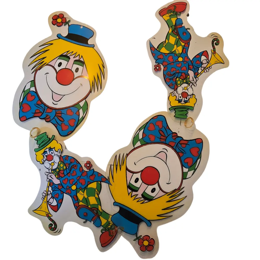 Vrolijke Clown Banner van Plexi Plastic – Perfect voor Binnen en Buiten!