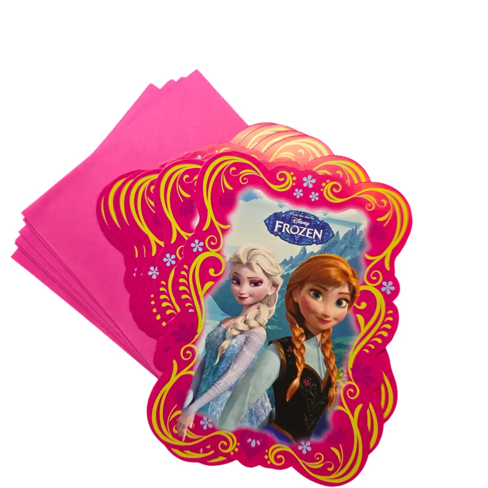 Disney Frozen Uitnodigingen voor Kinderfeestjes 6-stuks