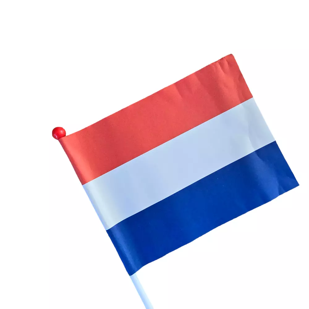 Papieren Vlag - Rood, Wit, Blauw - 40 cm