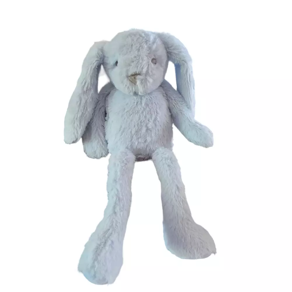 Blauw Pluche Knuffelkonijn - Zacht en Lief 30cm