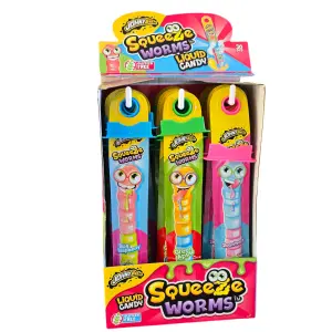 Johny Bee Squeeze Worms 23g – De Ultieme Vloeibare Snoepervaring!