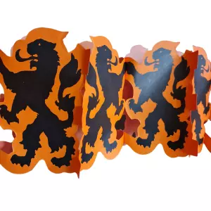 Vier het met Stijl: Papieren Vlaggenlijn met Hollandse Leeuw