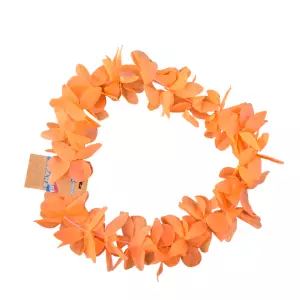 Oranje Bloemen Hawaii Krans - Tropische Flair voor Elk Feest!