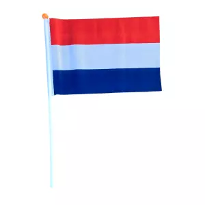 Stoffen Vlag - Rood, Wit, Blauw - 36 cm